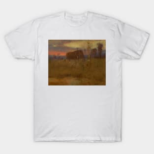 Afterglow on the Meadow by George Inness T-Shirt